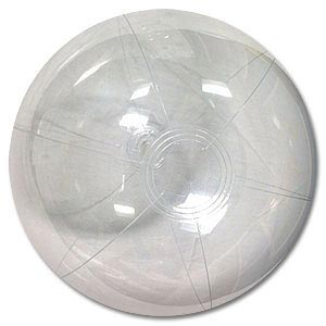 Largest Selection Of Beach Balls - Clearance - 16'' Clear Se Beach Balls