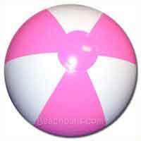 9'' Pink & White Beach Balls