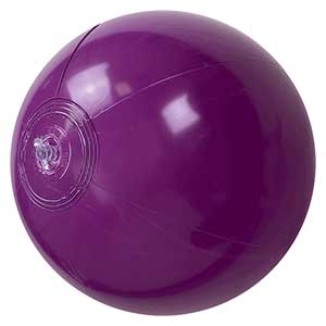 12'' Solid Purple Beach Balls