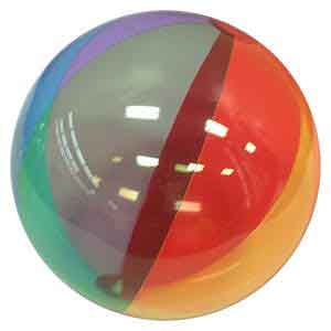 20'' Translucent Rainbow Beach Balls