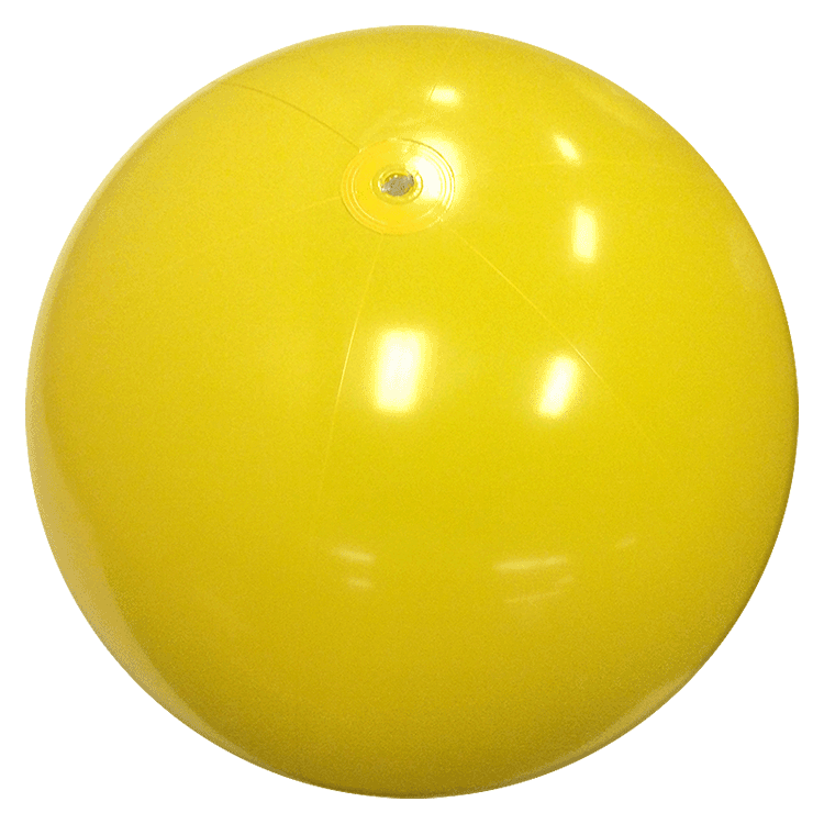 36-Inch Solid Yellow Beach Balls, Solid Beach Balls
