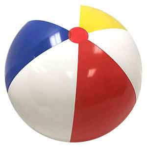 36'' Traditional Red Dot Beach Balls