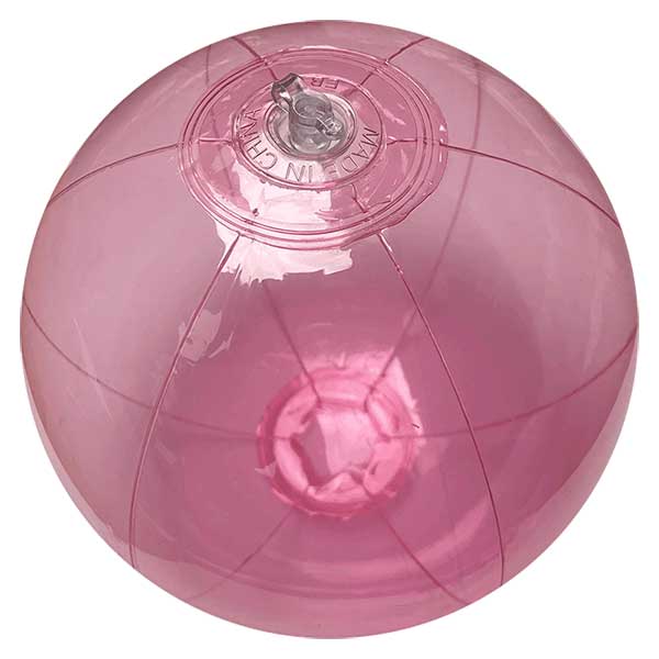 9'' Translucent Pink Beach Balls