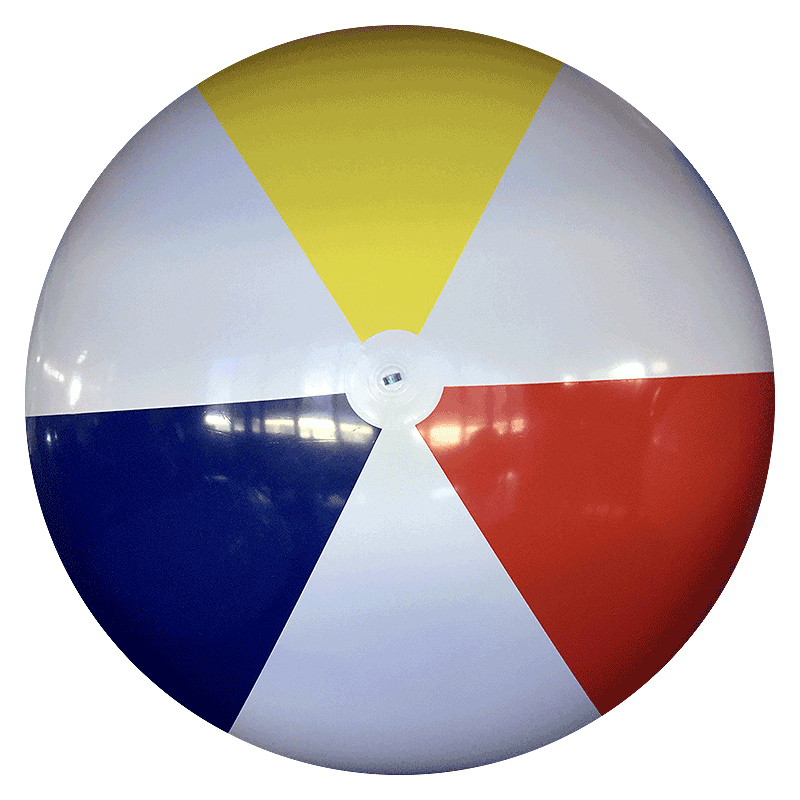 Largest Selection of Beach Balls - 12-FT Deflated Traditional P7 Beach ...